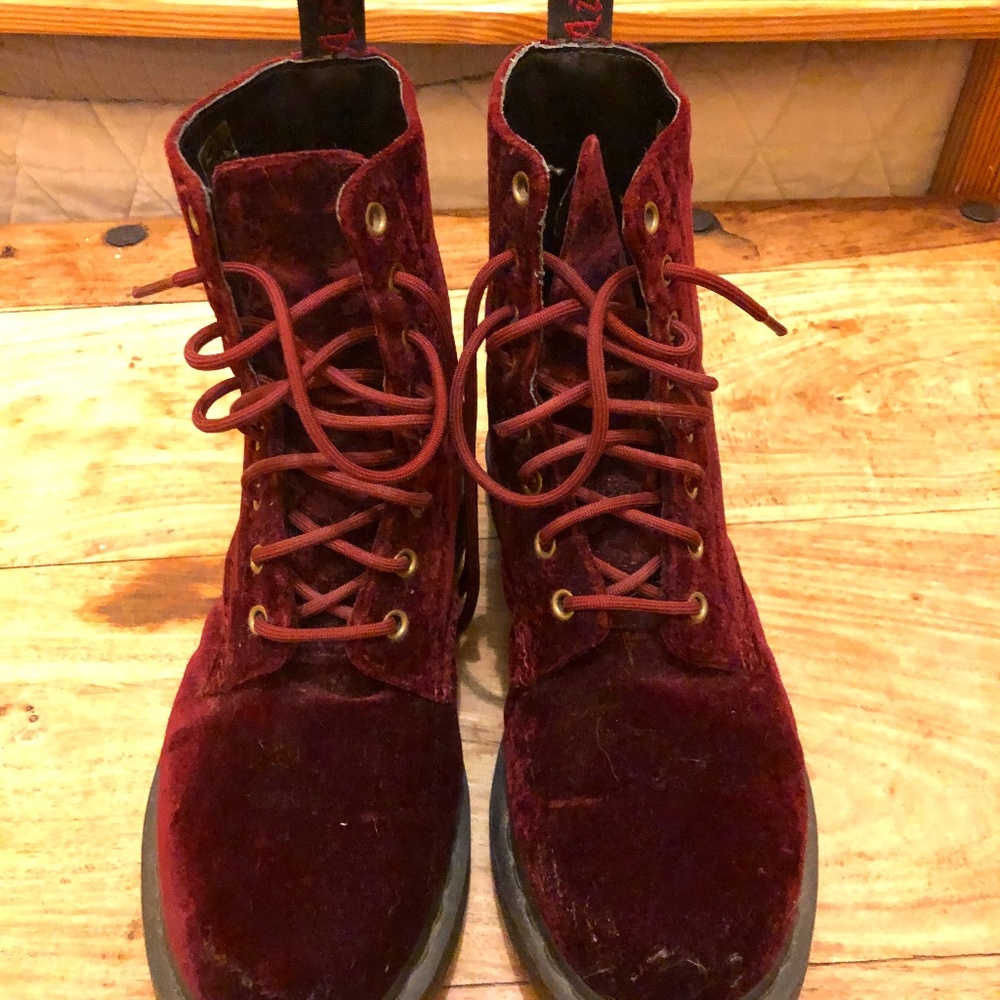 Velvet Dr. Martens